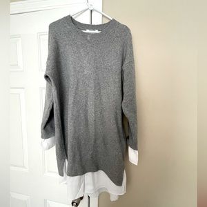 Time and Tru size 12-14 sweater dress with mock under blouse.